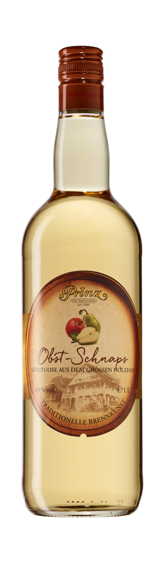 Prinz Obst-Schnaps aus dem Holzfass 40 % vol.